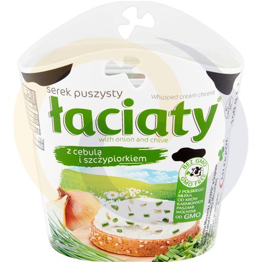 Łaciaty luchtige roomkaas met ui en bieslook 150g