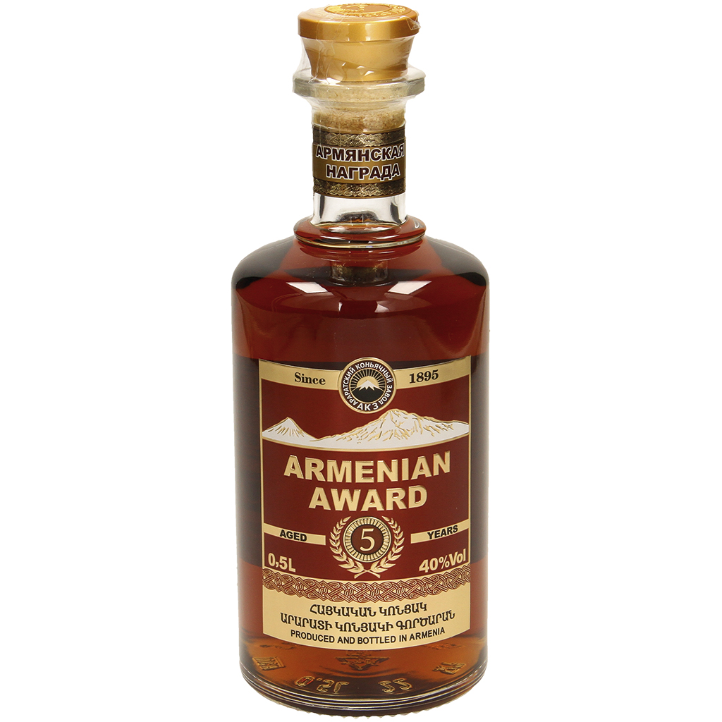 армянский коньяк 5 лет, 40 % алк.