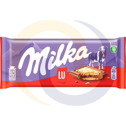 Milka melkchocolade met koekjes 87g