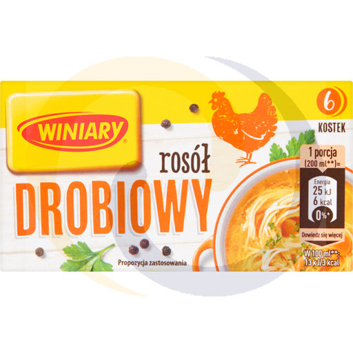 Winiary Kippenbouillonblokjes 60 g (6 Stuks)