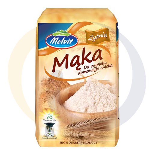Melvit roggemeel voor brood bakken 1kg