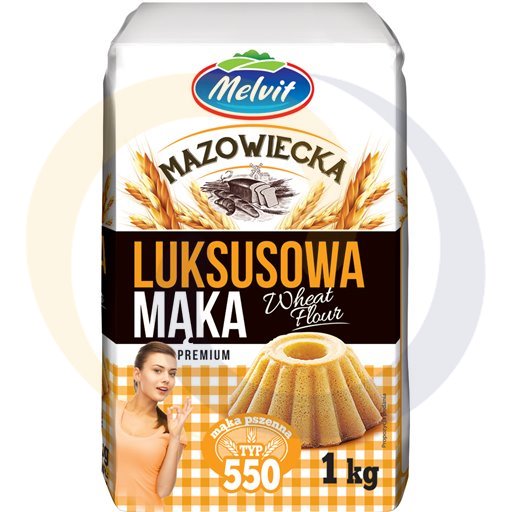 Мука люксовая TYPE 550 1,0кг Melvit