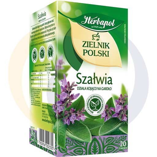 Herbapol Zielnik Polski Kruidige Thee Salie 24 g (20 x 1,2 g)