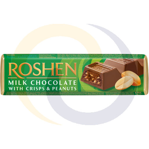Roshen chocoladereep met pindavulling 38g