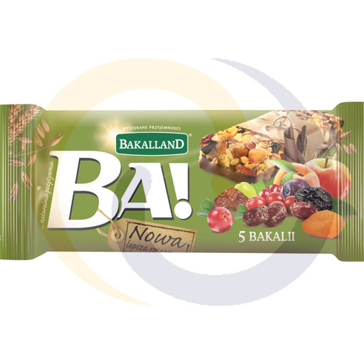 Bakalland Ba! 5 Gedroogde Vruchten Mueslireep 40 g