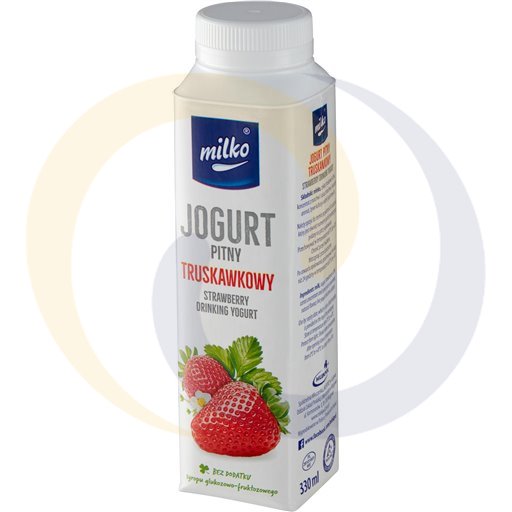 Milko Aardbeien Drinkyoghurt 0,33l