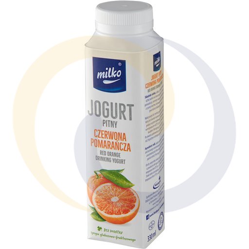 Milko Rode Sinaasappel Drinkyoghurt 0,33l