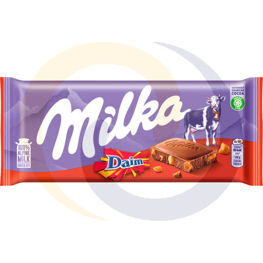 Milka Daim Alpine Melkchocolade 100g