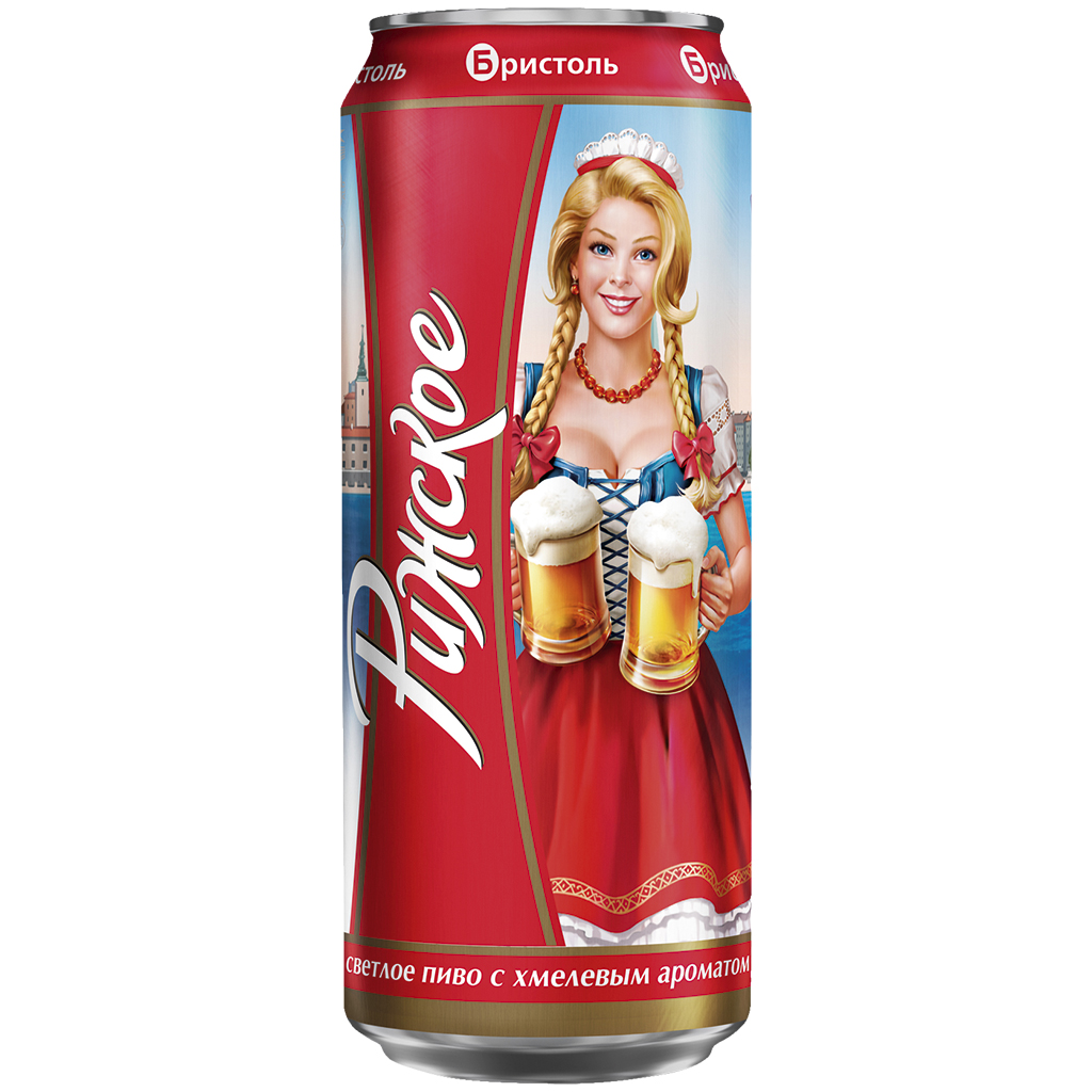 Licht bier "Rizhskoye Firmennoye", 4,5% vol.