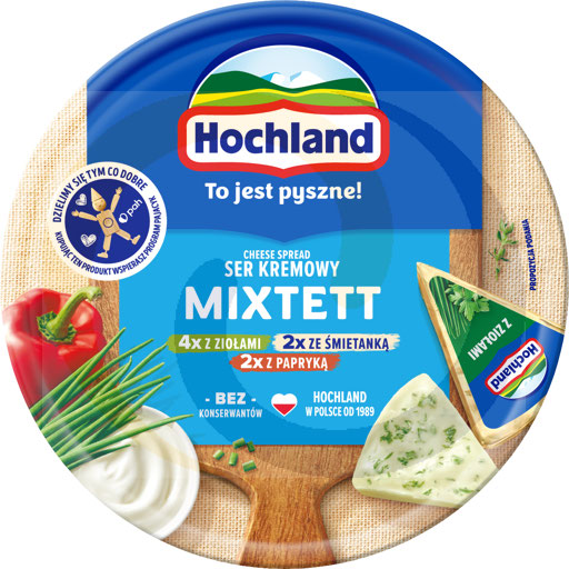 Hochland smeltkaas in rondje Mixtett 180g