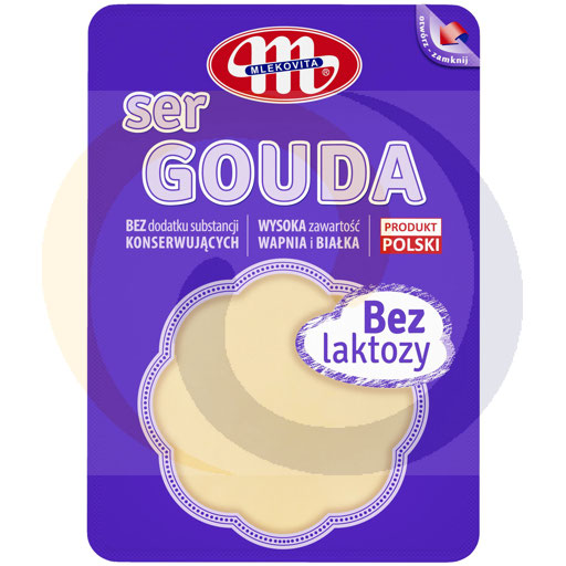 Голландский сыр Гауда без лактозы 150 г / 12 шт Mlekovita