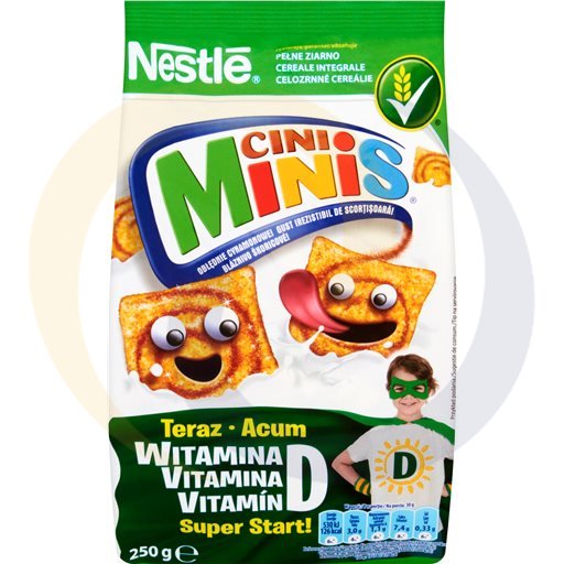 Nestlé Cini Minis Kaneel Smaak Ontbijtgranen Vierkanten 250