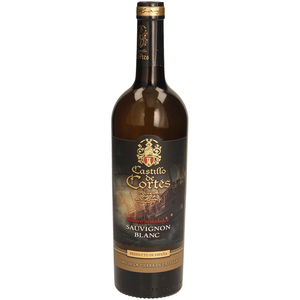 Witte wijn "Castillo de Cortes Sauvignon blanco semidulce", 