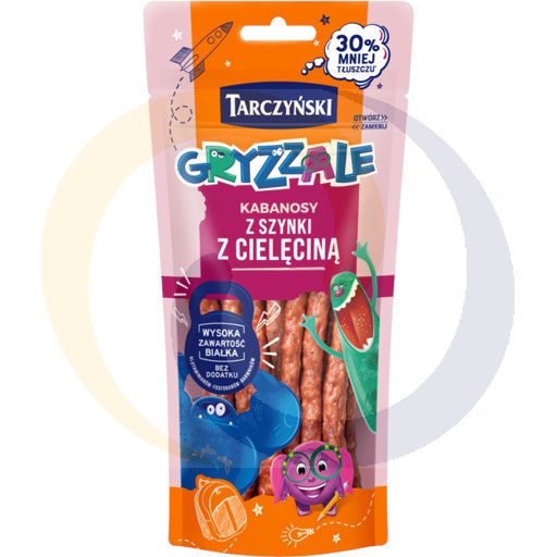 Tarczyński Gryzzale Ham met Kalfsvlees Dun Gerookte Worst 90 g