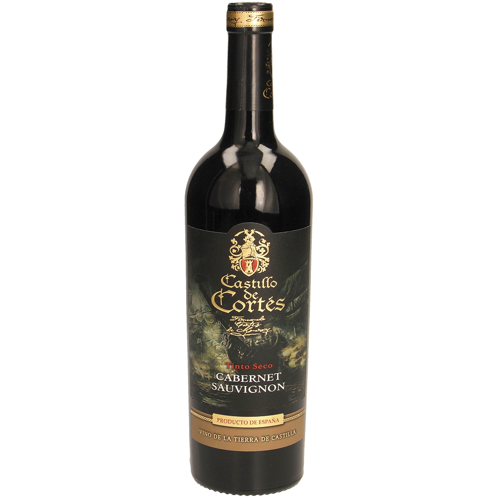Rode wijn "Castillo de Cortes Cabernet Sauvignon tinto seco"