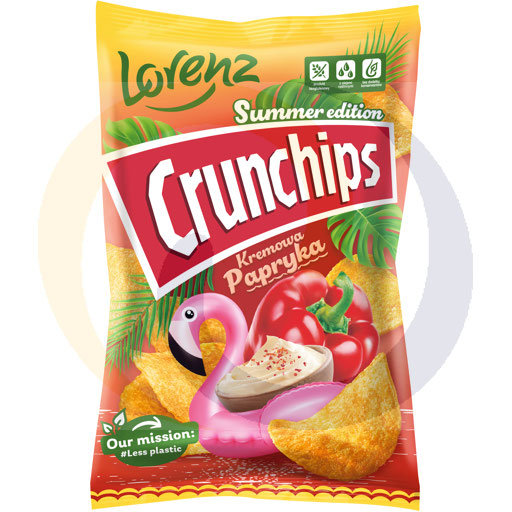 Чипсы Crunchips Летние кремовые паприки 140г/10шт Lorenz