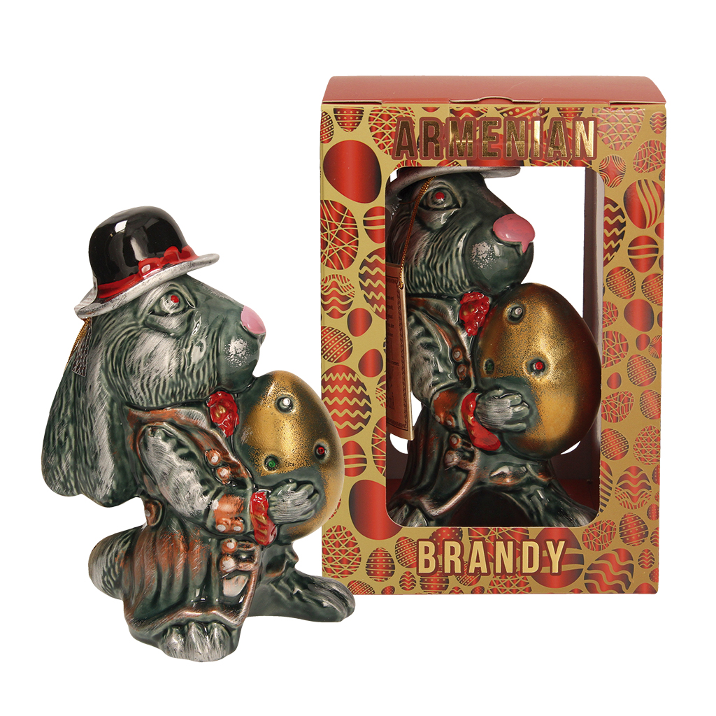 Armeense brandy "Paashaas" keramiek in geschenkdoos, 40% vol.