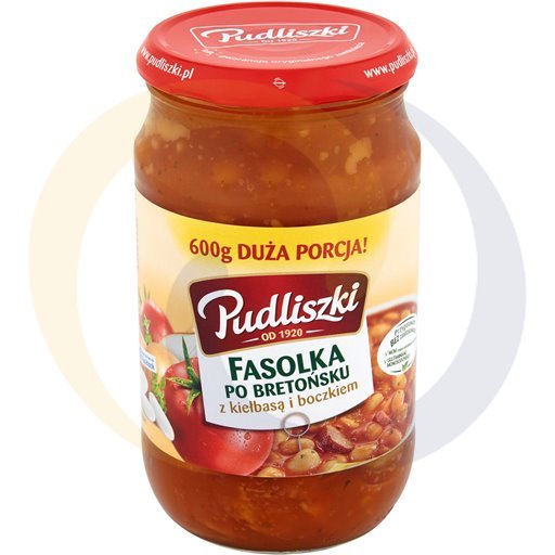 Pudliszki Bonen met Worst en Spek in Tomatensaus 600 g