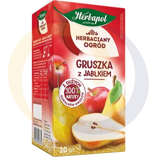 Herbapol vrucht-kruidenthee peer met appel 54g