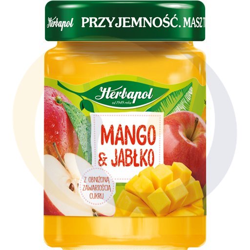 Herbapol jam mango en appel met verlaagd suikergehalte 280g