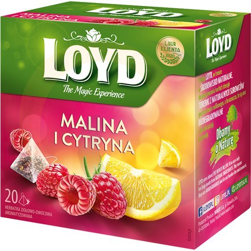 Loyd vruchtenthee framboos met citroen 40g