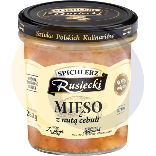 Vlees met een vleugje ui Spich.Rusiecki 280g / 4stuks Pamapol