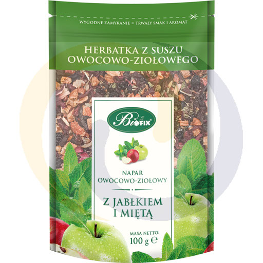 fruit-kruidenthee. appel-munt infusie 100g / 10st Bifix