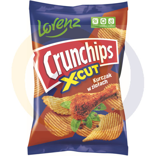 Lorenz Chipsy Crunchips X-Cut kurczak z ziołami 140g