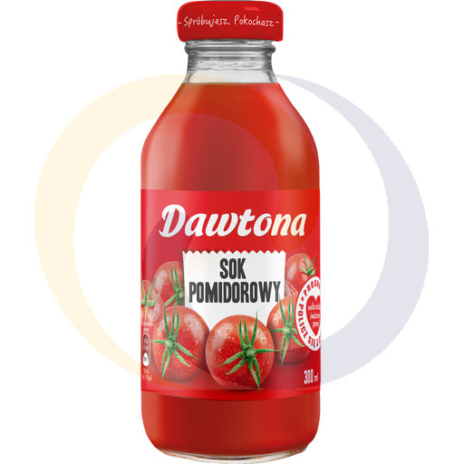 Tomatensap in glas verpakt, 0,3l/12 stuks. Dawtona