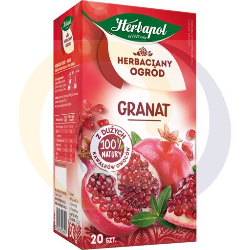 Травяной чай с гранатом Herbapol Herbaciany Ogród 50 г (20 x