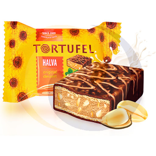 Проверка сахара. Халва Тортуфель 1,5 кг Aim Foods