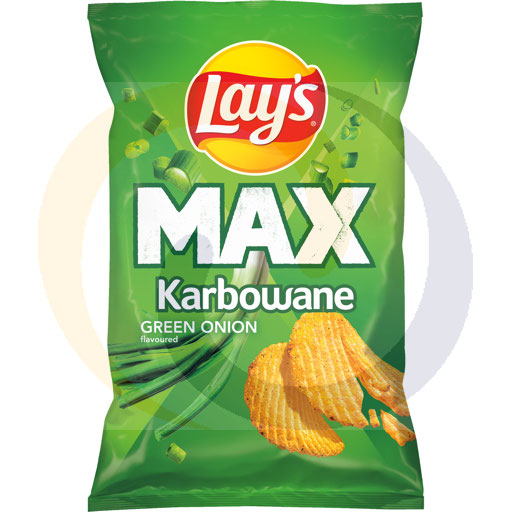 Chips Lays geribbelde lente-ui 120g/24st Frito Lay