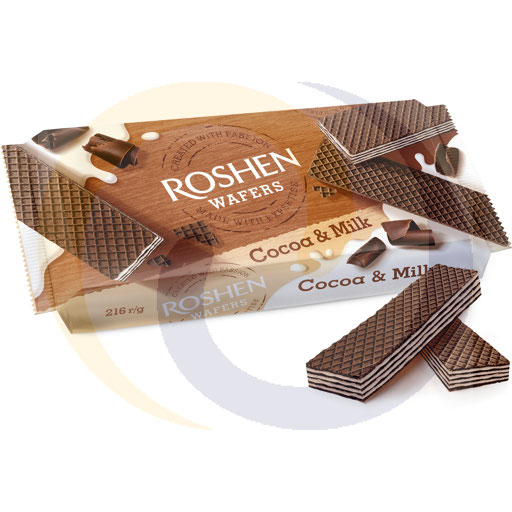 Roshen cacao–melk wafeltjes 216g