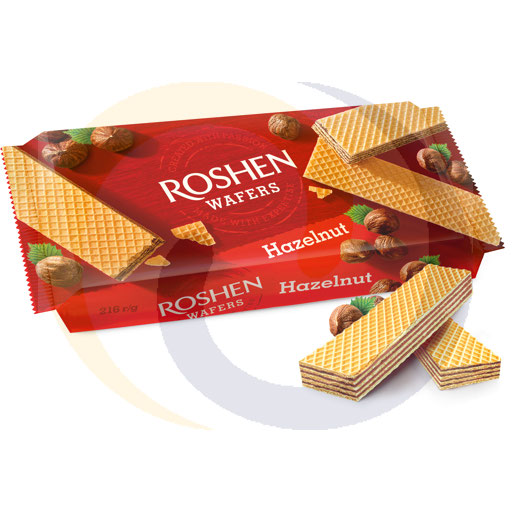 Roshen wafels hazelnoot 216g