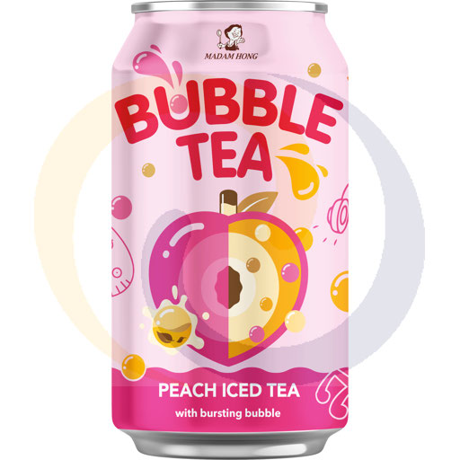 Allcor Madam Hong bubble tea perzik 0,32l