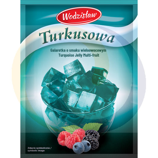 Turquoise multi-fruit jelly 71g/20pcs Wodzisław