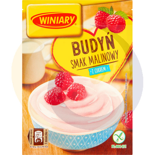 Winiary Frambozenpudding met suiker 60g