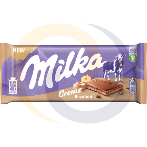 Milka Creme Hazelnut chocolade 85g