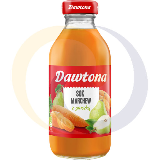 Wortel- en perensap, glas, 0,3l/12 stuks. Dawtona