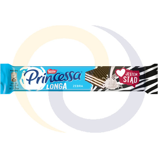 Princessa Longa Zebra Cocoa Wafel Laag met Melkroom 40g