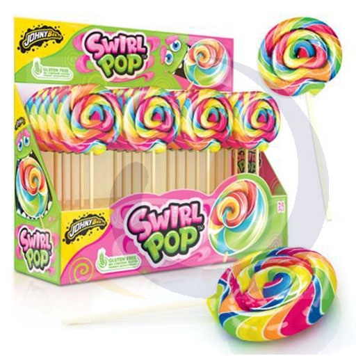 Mada Sweet Johnny Bee swirl pop lolly 50g