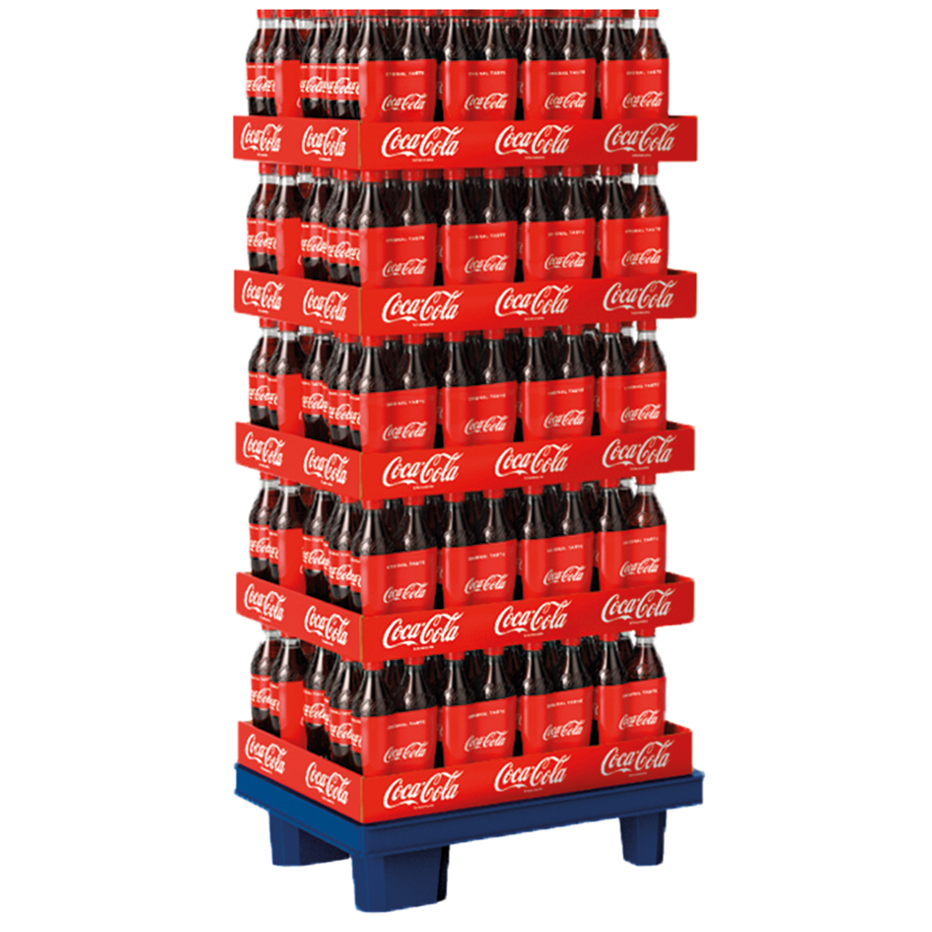 Display. Verfrissend drankje 'Coca Cola' 60 x 4x 0,5l