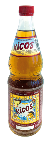 Cafeïne-bevattende limonade "Kicos" de verfrissing met de ki