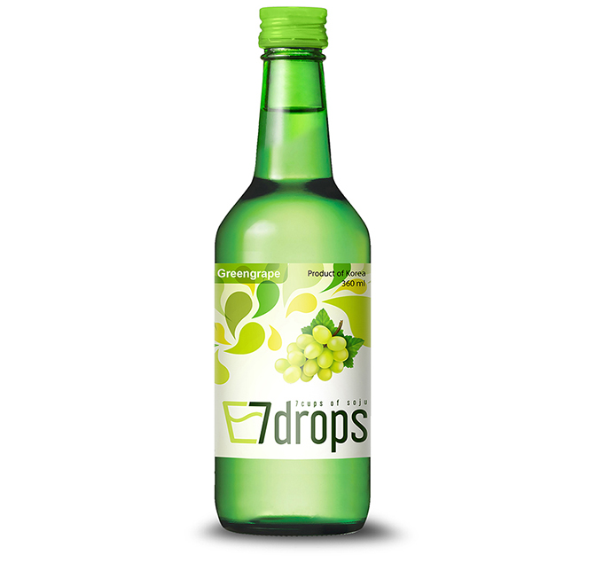 7 DROPS Soju groene druiven 12% 20x360ml