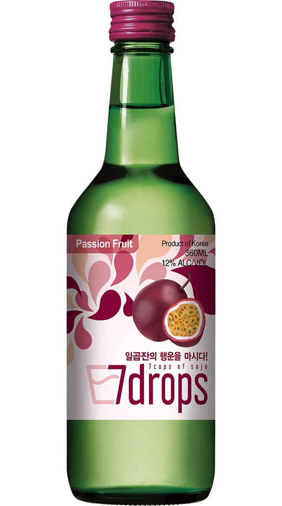 7 DROPS Soju Passievrucht 12% 20x360ml
