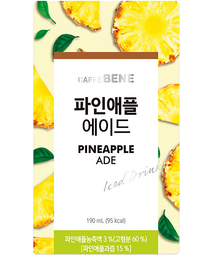 CAFFE BENE Frisdrank met Ananas smaak 50x190ml