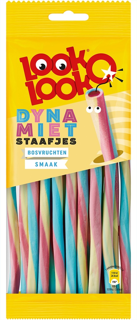 LOOK-O-LOOK Dynamiet Staafjes Bosvrucht Smaak 15x110g