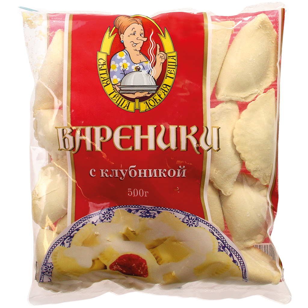 Dumplings "Wareniki" met aardbeivulling