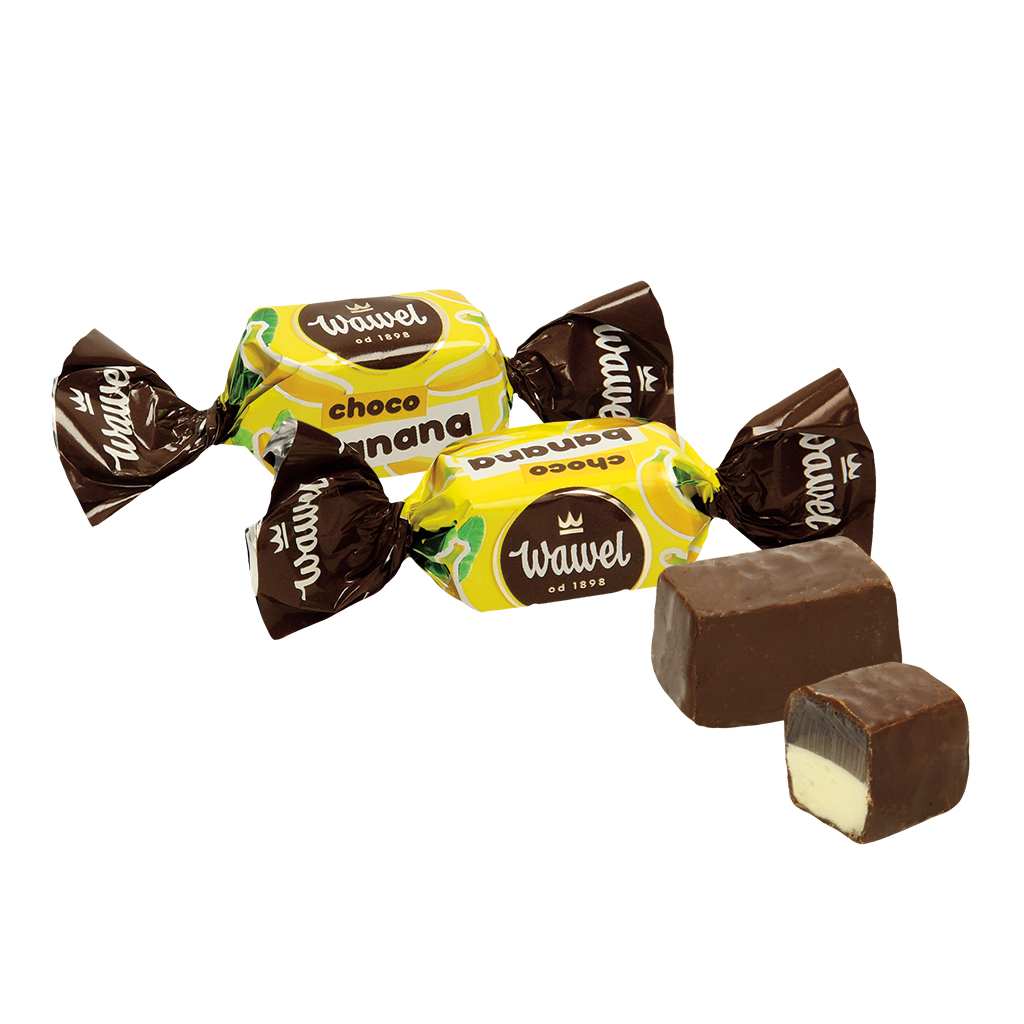 "CHOCO BANANA" Шоколадные конфеты с двойной желейной начинко