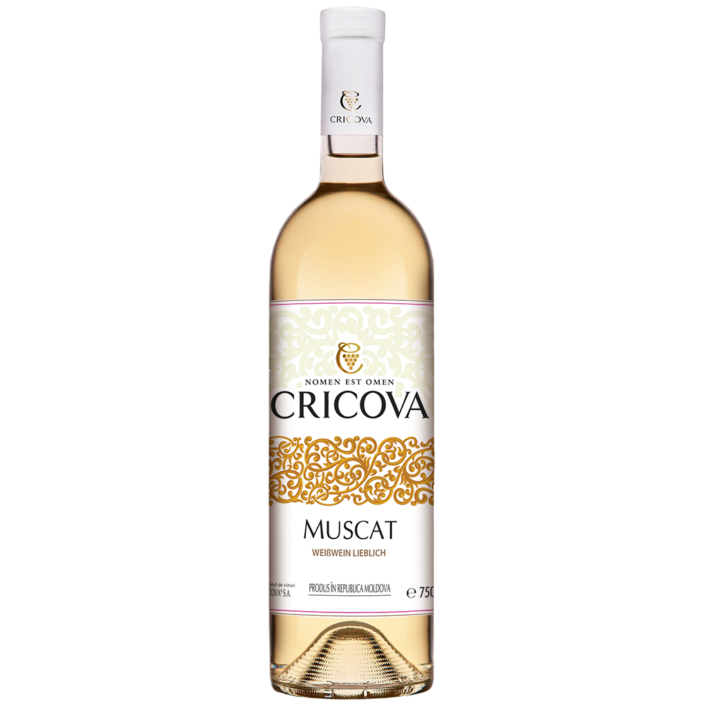 "CRICOVA" Muskaat Witte Wijn uit Moldavië, zoet